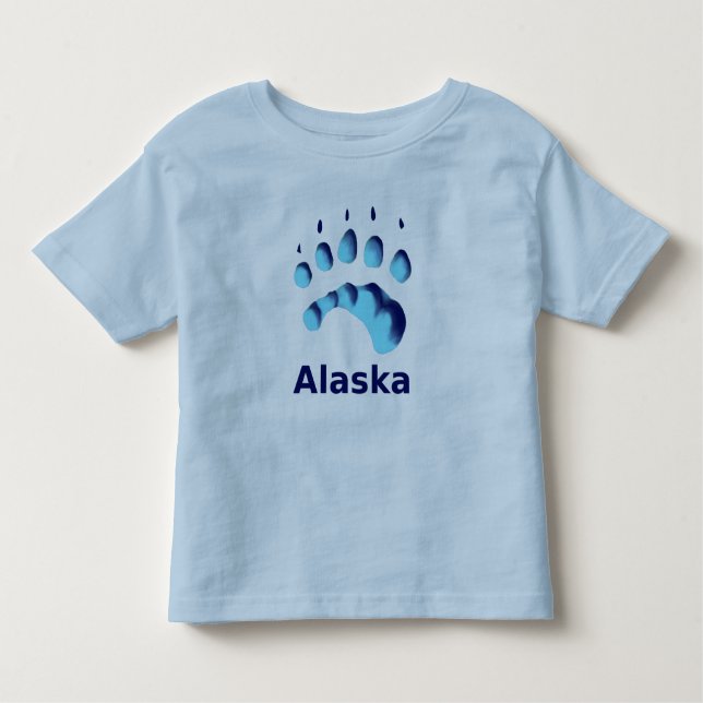 Polar Bear Paw Print Kleinkind T-shirt (Vorderseite)