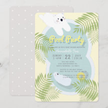 Polar Bear Pool Party Kinderdusche Einladung