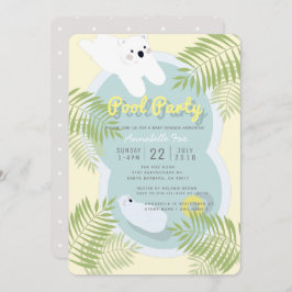 Polar Bear Pool Party Kinderdusche Einladung