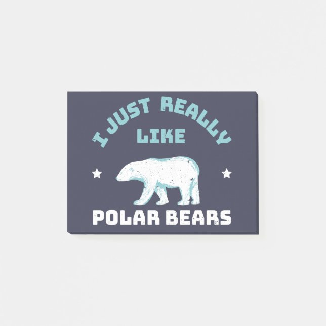 Polar Bear Post-it Klebezettel (Vorderseite)