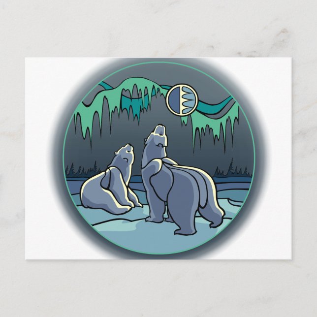Polar Bear Postcard Nationalparkprojekt des Locarn Postkarte (Vorderseite)