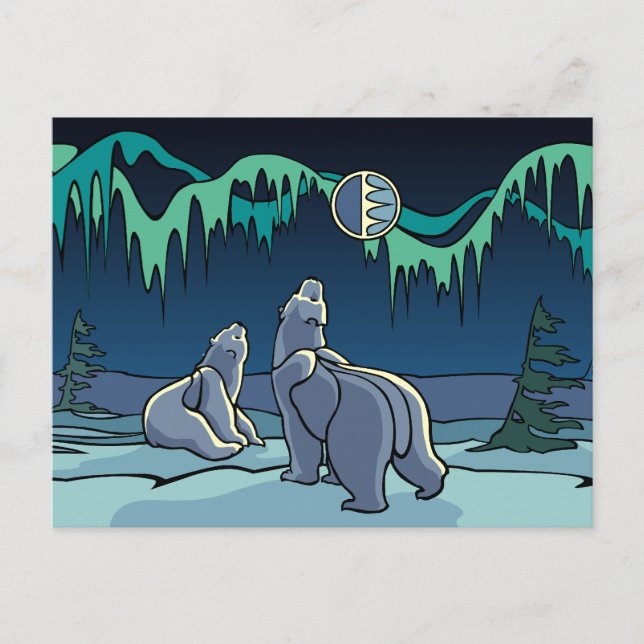 Polar Bear Postcard Nationalparkprojekt des Locarn Postkarte (Vorderseite)