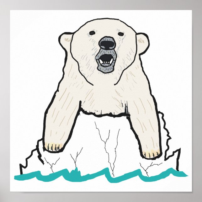 Polar Bear Poster (Vorne)