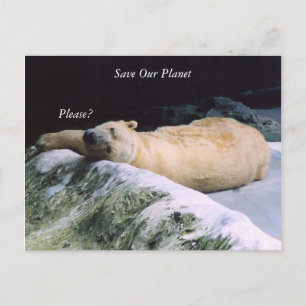 Polar Bear-Postkarte der Serie "Unser Planet" gere Postkarte