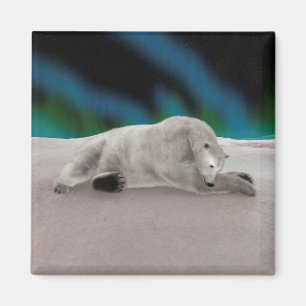 Polar Bear Resting Magnet