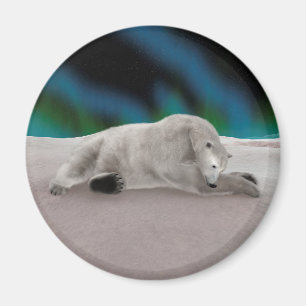 Polar Bear Resting Magnet