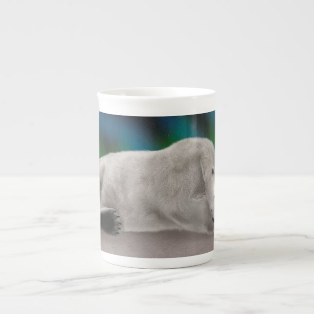 Polar Bear Resting Prozellantasse (Vorderseite)