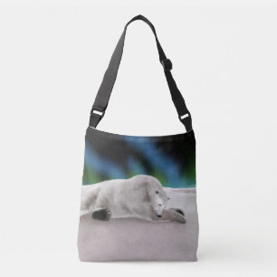 Polar Bear Resting Tragetaschen Mit Langen Trägern
