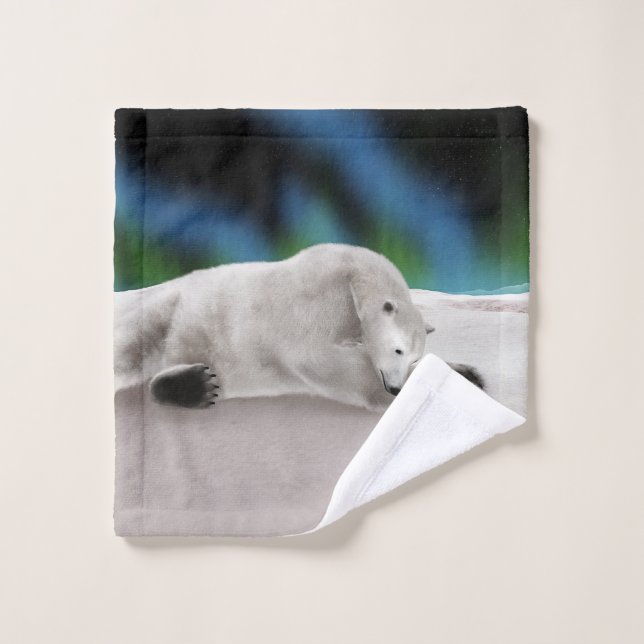 Polar Bear Resting Waschlappen (Waschlappen)