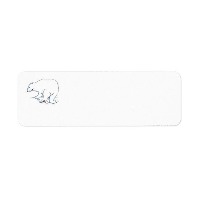 Polar Bear return address labels (Vorne)