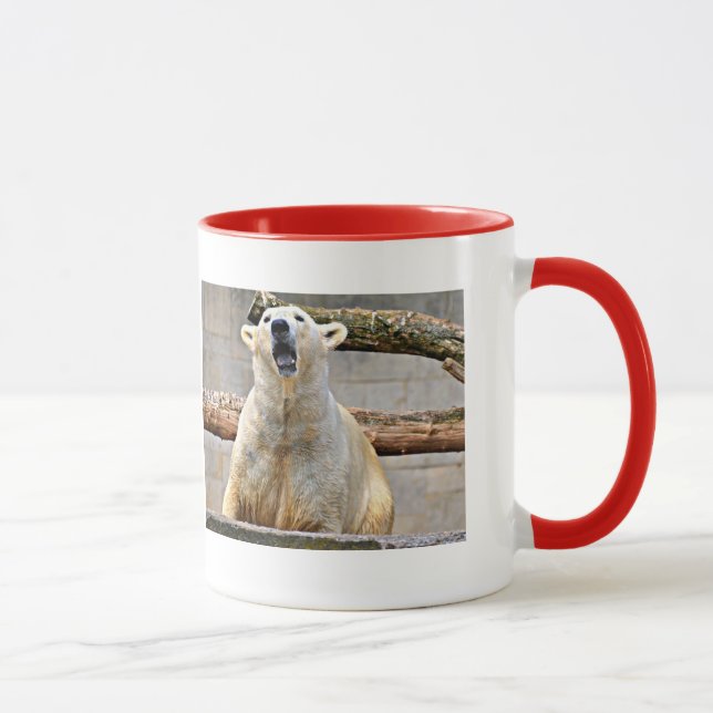 Polar Bear Roaring Tasse (Rechts)
