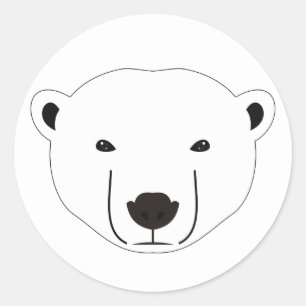 Polar Bear Runder Aufkleber