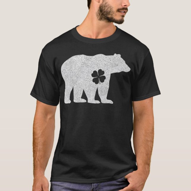 Polar Bear Shamrock Green St. Patrick's Irish Men  T-Shirt (Vorderseite)