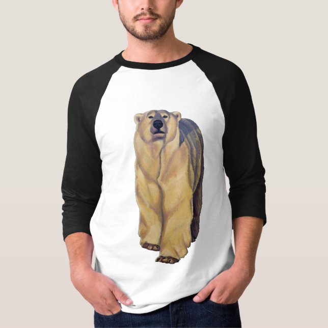 Polar Bear Shirts Polar Bär Art Baseball Jersey (Vorderseite)