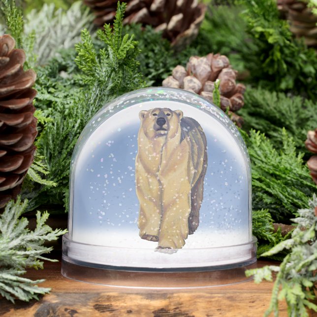 Polar Bear Snow Globe Custom Bear Snow Globes (Hiver)