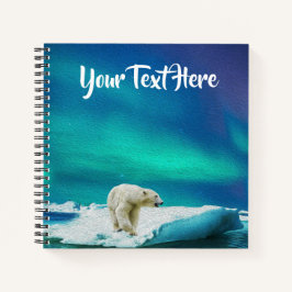 Polar Bear - Square Notebook Notizbuch
