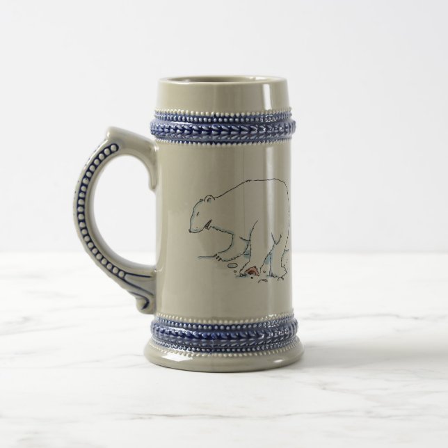 Polar Bear stein Bierglas (Links)