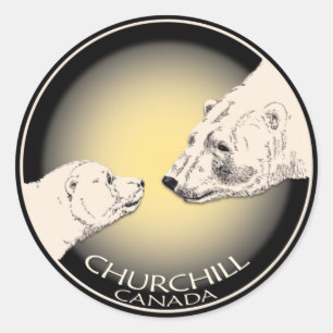 Polar Bear Stickers Churchill Canada Bärenaufklebe