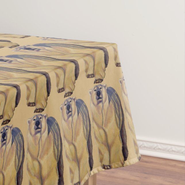 Polar Bear Tablecloth Bear Art Tableclout Tischdecke (Beispiel)