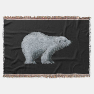 Polar Bear Throw Blanket Decke