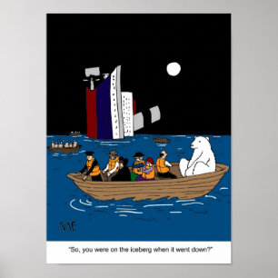 POLAR BEAR TITANIC POSTER