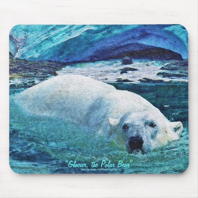 Polar Bear & Tundra Ice Wilhelm Tell Mousepad (Vorne)