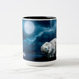 Polar Bear Two-Tone-Kaffee-Tasse Zweifarbige Tasse