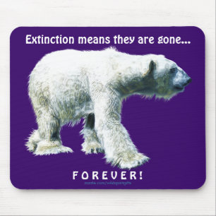 POLAR BEAR Walking Wildlife Mousepad