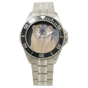 Polar Bear Watch Wildlife Art Bär Armbanduhr