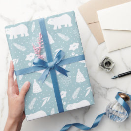 Polar Bear Weihnachtsfolienpapier Geschenkpapier