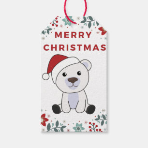 Polar Bear Weihnachtsschnee Wintertiere Polar Gif Geschenkanhänger