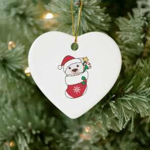 Polar Bear Weihnachtsschnee Wintertiere Polar Keramik Ornament