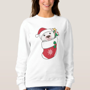 Polar Bear Weihnachtsschnee Wintertiere Polar Sweatshirt
