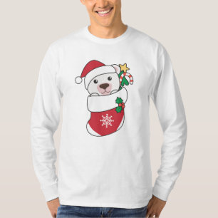Polar Bear Weihnachtsschnee Wintertiere Polar T-Shirt