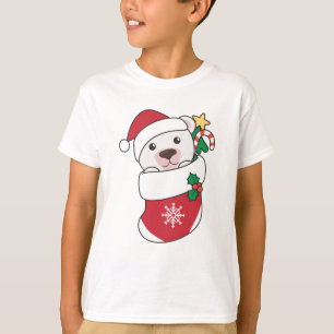 Polar Bear Weihnachtsschnee Wintertiere Polar T-Shirt