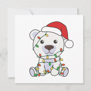 Polar Bear Weihnachtstiere Polar Bears Einladung