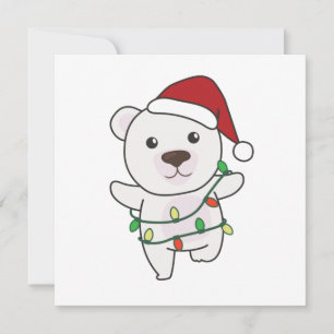 Polar Bear Weihnachtstiere Polar Bears Einladung
