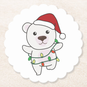 Polar Bear Weihnachtstiere Polar Bears Untersetzer
