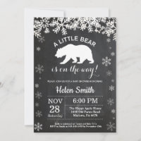 Polar Bear Winter Baby Dusche Halbpension