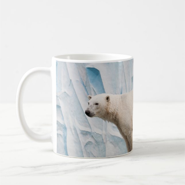 Polar Bear: Zoo Habitat Glimpse Kaffeetasse (Links)
