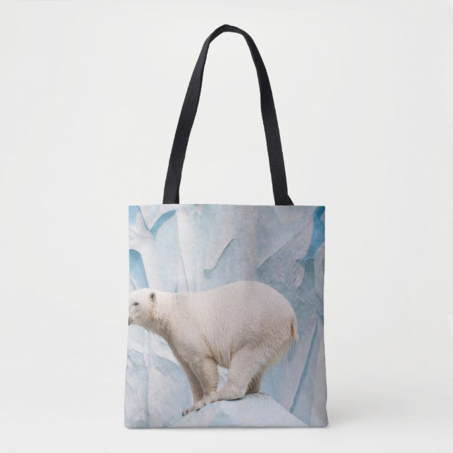 Polar Bear: Zoo Habitat Glimpse Tasche (Vorderseite)