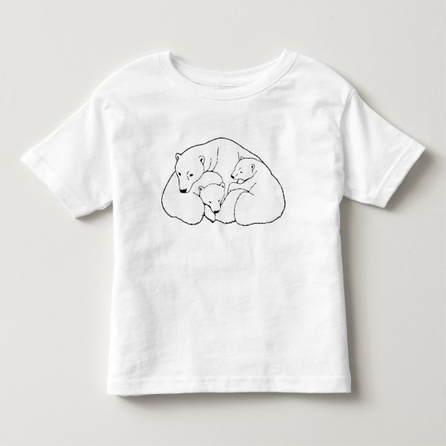 Polar Bears Baby Shirt Polar Bear Cubs T-Shirt (Vorderseite)
