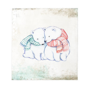 Polar Bears Couple Notizblock