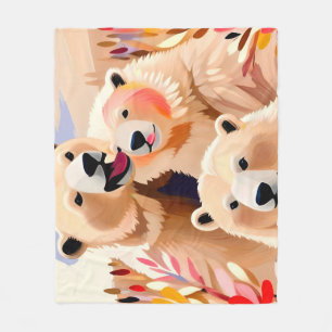 Polar Bears Fleecedecke