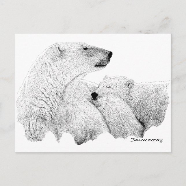 Polar Bears Postkarte (Vorderseite)