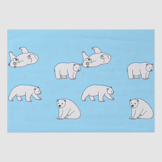 Polar Bears Seidenpapier (Vorderseite)