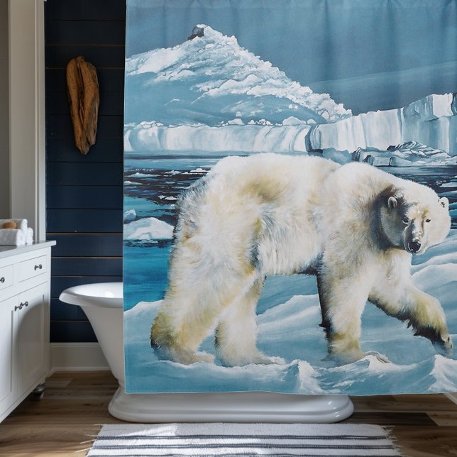 Polar Blue Duschvorhang (Von Creator hochgeladen)