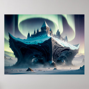 Polar Citadel bauen auf Extraterrestrische Struktu Poster