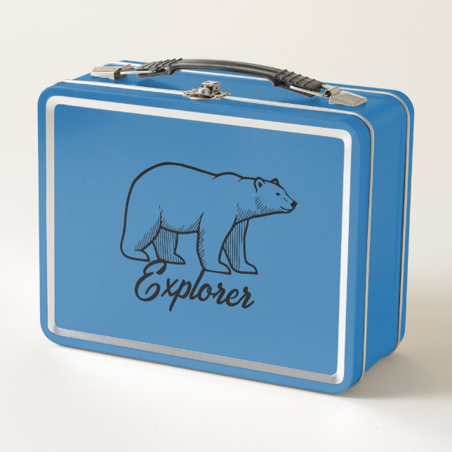 Polar Explorer  Metall Brotdose (Vorderseite)