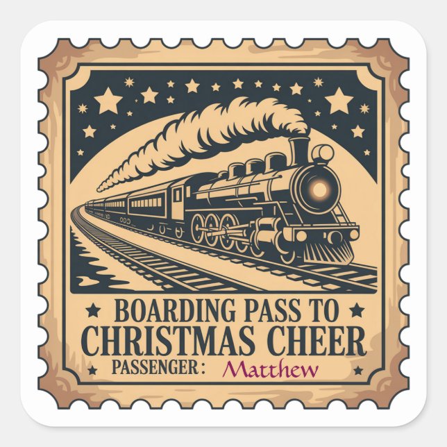 Polar Express Ticket Stamp Sticker (Vorderseite)
